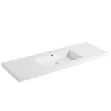 Fine Fixtures 52" W x 18" D Edgedale Bathroom Vanity Sink & Counter Top | Gel-Coated | 2" Thick Edge | - VET5218W