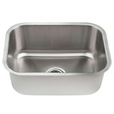 Fine Fixtures 23" x 17 3/4" x 9" - 18 Gauge Undermount Single Bowl Stainless Steel Kitchen Sink - S603