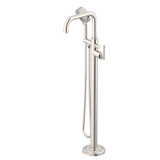 Gerber Montclare Floor Mount Tub Filler Faucet Trim Kit with Articulating Arm & Parma Handshower 1.75gpm, Polished Nickel - D300529PNT
