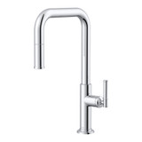 Gerber Montclare Single Handle Pull-Down Kitchen Faucet 7 Style w/ SnapBack Retraction 1.75gpm, Chrome - D454629