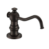 Whitehaus 5" Deck Mount Solid Brass Kitchen Soap And Lotion Dispenser, Oil Rubbed Bronze
