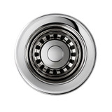 Whitehaus WC2BASK-C 2" Basket Strainer for Bar Sink - Polished Chrome