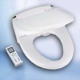 Blooming Bidet NB-R1063-EW White Elongated Bidet Toilet Seat with Remote - Hygiene - Instant Heat