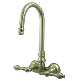 Kingston Brass Wall Mount Clawfoot Tub Filler Faucet - Brushed Nickel CC71T8