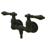 Kingston Brass 3-3/8" Wall Mount Clawfoot Tub Filler Faucet - Oil Rubbed Bronze CC31T5