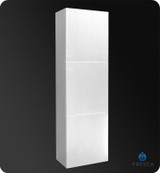 Fresca FST8090WH Bathroom 17.75"W x 59"H Linen Side Cabinet w/ 3 Large Storage Areas - White