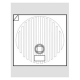 WarmlyYours Circular 15" Mirror Defogger - FFM-15R