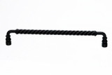 Top Knobs Twisted Bar 12" Center to Center Appliance Pull, Patina Black - M677