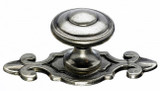 Top Knobs Canterbury 1 1/4" Diameter Round Knob, Antique Pewter - M464