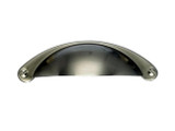 Top Knobs Arendal 2 1/2" Center to Center Cup/Bin Pull, Brushed Satin Nickel - M400