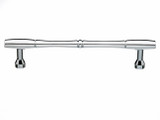 Top Knobs Nouveau Bamboo 7" Center to Center Bar Pull, Polished Chrome - M721-7