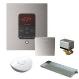 Mr. Steam MSBUTLER1 SQ-BN Butler Package with iTempo Pro Square Programmable Control for Steam Bath Generator - Brushed Nickel