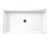Swanstone 32 x 60 Alcove Shower Pan with Center Drain in White - SF03260MD.010