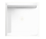 Swanstone 32 x 32 Alcove Shower Pan with Center Drain in White - SF03232MD.010