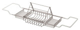 Cheviot 31420-CH Bathtub Caddy With Reading Rack - Chrome - Fits 27" to 37.5"  Wide