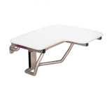 Swanstone Folding 23" x 22-1/2" Shower Seat with Right Side Wall Installation - White - BF00023RH.000