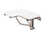 Swanstone Folding Shower Seat for Left Side Wall Installation - White - 23" x 22-1/2" - BF00023LH.000