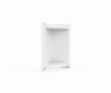 Swanstone SS07211.010 Bathroom Corner Soap Dish in White - 5-3/4" W x 11" H
