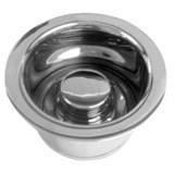 Westbrass Extra Deep ISE Disposal Flange and Stopper - Pwdr Coat Flat Black - D2082-62