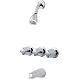 Price Pfister Three Handle Tub & Shower Faucet -Chrome - LG01-3210