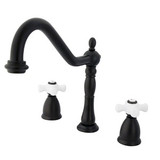 Kingston Brass Two Handle Widespread Kitchen Faucet - Oil Rubbed Bronze KB1795PXLS
