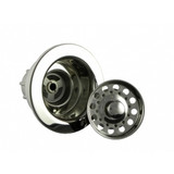 Opella Basket Strainer & Flange Drain Assembly - Polished Stainless Steel - 90066.045