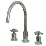 Kingston Brass Two Handle Widespread Kitchen Faucet - Polished Chrome KS8721DXLS