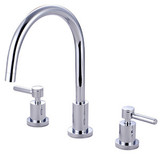 Kingston Brass Two Handle Widespread Kitchen Faucet - Polished Chrome KS8721DLLS