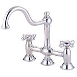 Kingston Brass Two Handle Widespread Kitchen Faucet - Polished Chrome KS3781AX