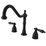 Kingston Brass Two Handle Widespread Kitchen Faucet - Oil Rubbed Bronze Kingston Brass Two Handle Widespread Kitchen Faucet - Oil Rubbed Bronze