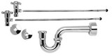Mountain Plumbing MT8101-NL/SC Lav Supply Kits with P-Trap -  Satin Chrome