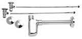 Mountain Plumbing MT9000-NL-PVD Brass Lav Supply Kits W/Decorative Trap - PVD Brass