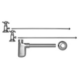 Mountain Plumbing Brass Lav Supply Kits W/Decorative Trap - PVD Brass - MT8001-NL/PVD
