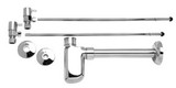 Mountain Plumbing Brass Lavatory Supply Kits with Decorative Trap - Polished Brass - MT7000-NL/PVD