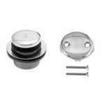 Westbrass 2 Hole Tip Toe Tub Drain Trim Kit - Satin Nickel - D93-2-07