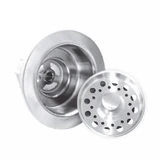 Opella Disposer Basket Strainer & Flange Drain Assembly - Polished Stainless - 90088.045