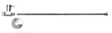 Mountain Plumbing Lever Handle Toilet Straight Supply Kit - Polished Chrome - MT5122L-NL/CPB