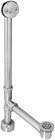 Westbrass D324 07 Trip Lever Waste & Overflow for Deep Tubs-Satin Nickel - D324-07