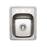 Hamat HOTEL SERIES Topmount 17" x 22" Bar Sink - Stainless Steel