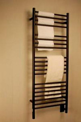Amba Jeeves Model D Straight Electric Heated Towel Warmer - Oil Rubbed Bronze - 20-1/2" W x 52-3/4" H - DSO