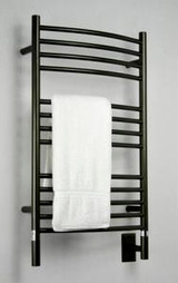 Amba Jeeves CCO-20 C Curved Electric Heated Towel Warmer - Oil Rubbed Bronze - 20-1/2" W x 36" H