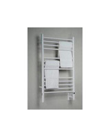 Amba Jeeves Model C Straight Electric Heated Towel Warmer - White - 20-1/2" W x 36" H - CSW