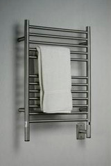 Amba Jeeves ESB-20 E Straight Electric Heated Towel Warmer - Brushed Stainless - 20-1/2" W x 31" H