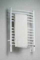 Amba Jeeves ECW-20 E Curved Electric Heated Towel Warmer - White - 20-1/2" W x 31" H