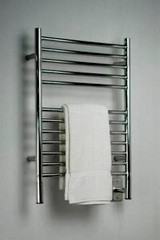 Amba Jeeves Model E Straight Electric Heated Towel Warmer -Polished Stainless - 20-1/2" W x 31" H - ESP
