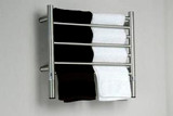 Amba Jeeves Model H Straight Electric Heated Towel Warmer - Brushed Stainless - 20-1/2" W x 18" H - HSB