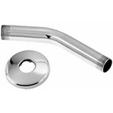 Westbrass D300-1-07 6" Shower Arm & Flange - Satin Nickel