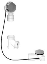 Mountain Plumbing BWO40S22A2 PN Cable Operated Bath Waste & Overflow Kit - Polished Nickel