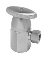 Mountain Plumbing MT6001-NL/SB Oval Handle Angle Valve -  Satin Brass