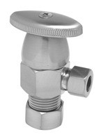 Mountain Plumbing Oval Handle Angle Valve - Satin Chrome - MT6003-NL/SC